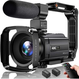 4K video camera camcorder wifi w/night vision brand new
